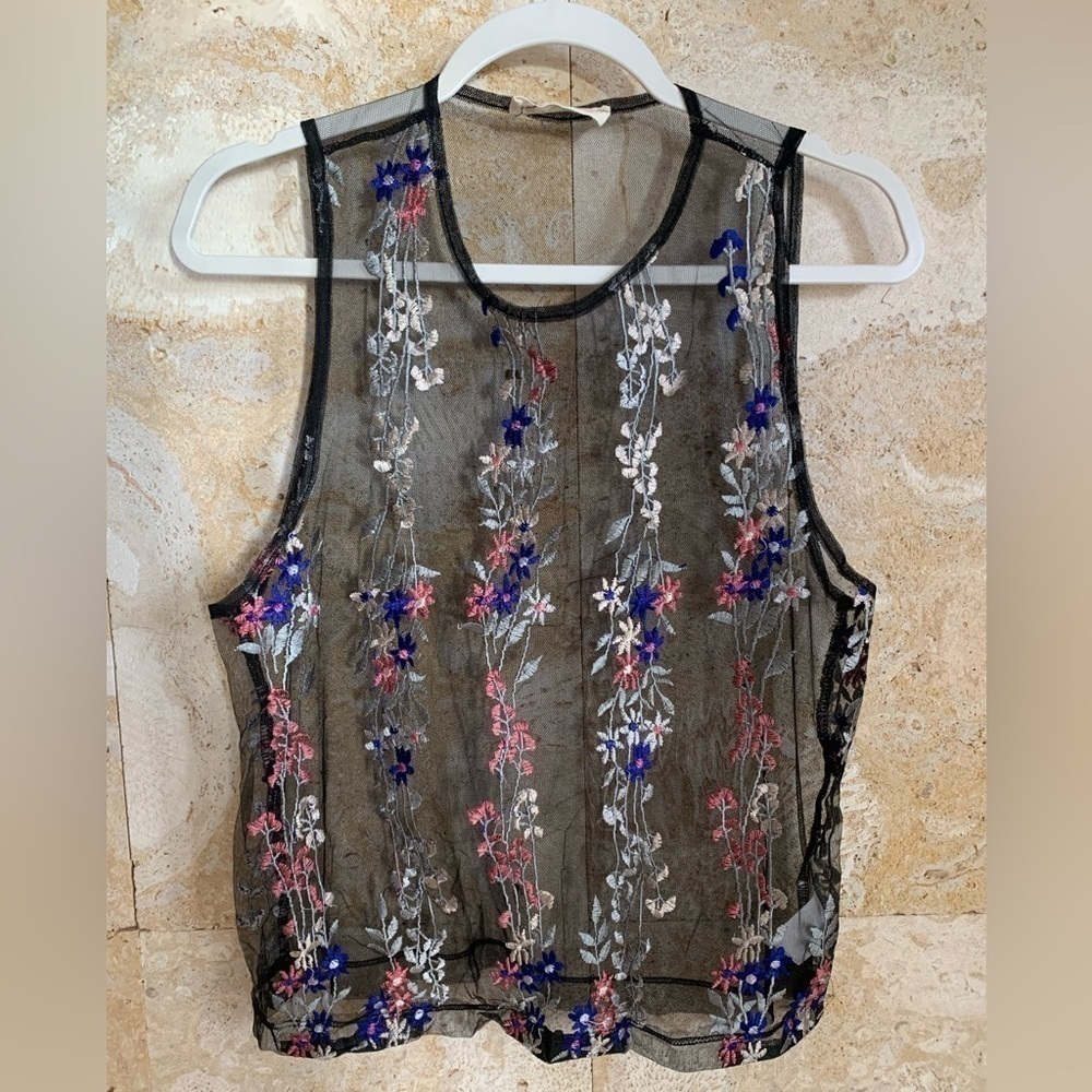 Women’s Transparent Mesh Blouse